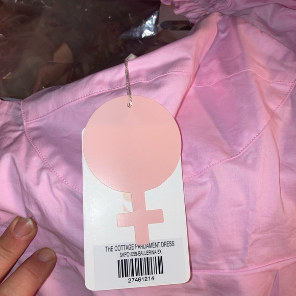 Beautiful Selkie Pink Cotton Parliament Dress!! 5X NWT! Smoke and Pet Free Home! - Picture 4 of 5